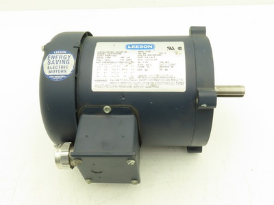 #ad Leeson Electric C4T17FC9B AC Motor 1 4Hp 1725 RPM 230 460V 3PH 56C 101767.00 $74.99