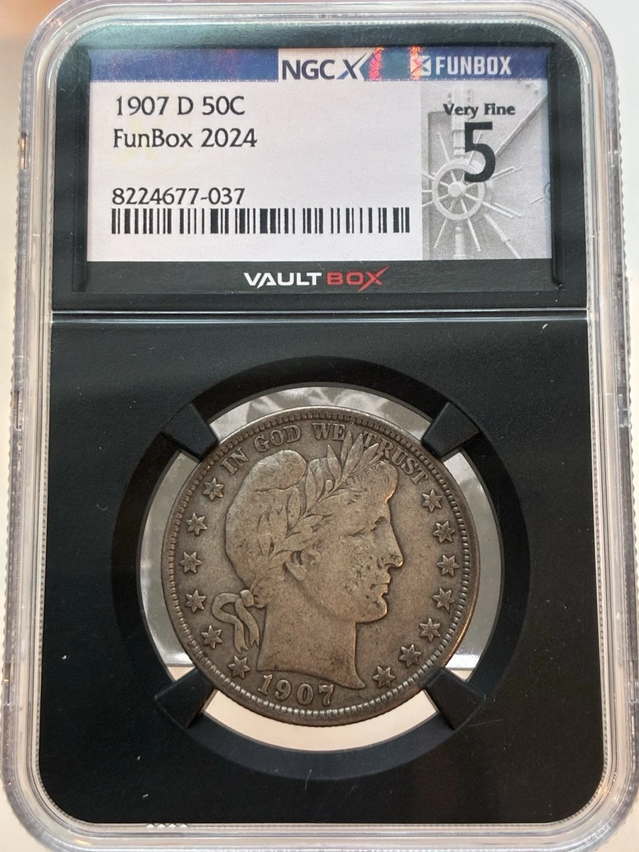 1907 Year Barber Half Dollars (1892-1915) for sale | eBay