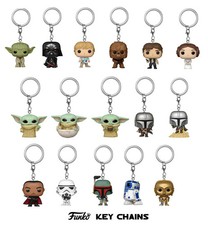 LLAVERO FUNKO STAR WARS Vader Chewbacca LEIA POCKET POP LLAVERO Figura de Juguete