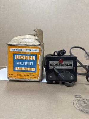 Vintage Lionel Multi-Control Transformer Type 1041 60 Watt O Gauge Black AC