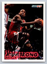 B.J. Armstrong Autograph 1993-94 Fleer Basketball Card #25 Chicago Bulls G