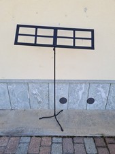 Leggio Vintage in ferro battuto con porta spartiti largo 90 cm