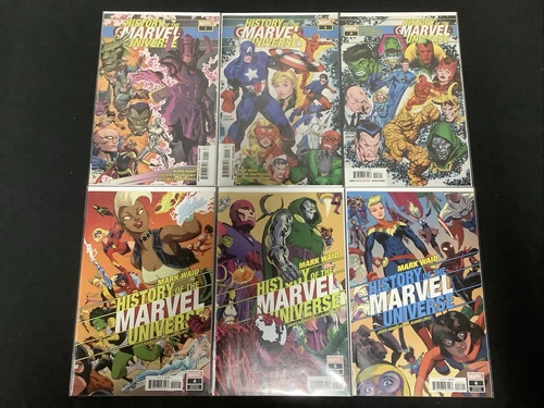 History of the Marvel Universe #1-6 Complete Comic Set, Marvel, Mark Waid, 2019