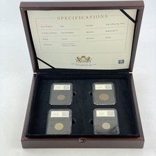 UK United Kingdom 1952 Coin Collection Threepence Halfpenny Sixpence Farthing