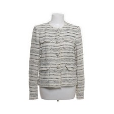 Zara Woman, Blazer, Größe: M, Weiß/Schwarz, Glencheck, Tweed, Damen #r9B