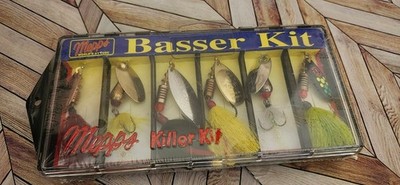 New in Sealed Box Mepps Basser Killer Kit Fishing Lures Set of 6 K2D