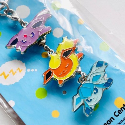 Pokemon Center Kuttari 3-Key Chain Effie Booster Glaceon