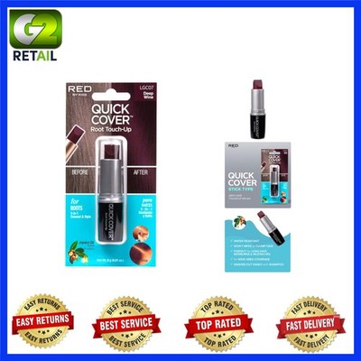 Temporary Gray Hair Concealer Stick with Brush - Lasting Deep Wine Coverage
