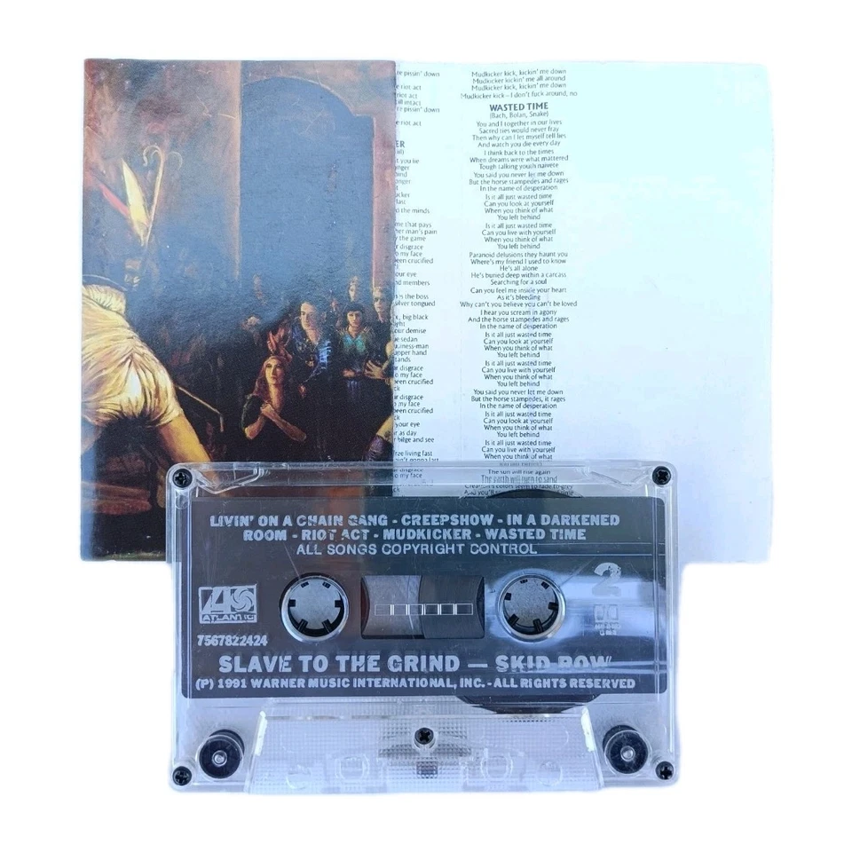 SKID ROW - Slave To The Grind (1991) Cassette Tape Warner Music FREE POST AUS - Image 3 of 3