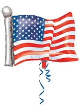 Anagram American Flag Foil Balloon 27"