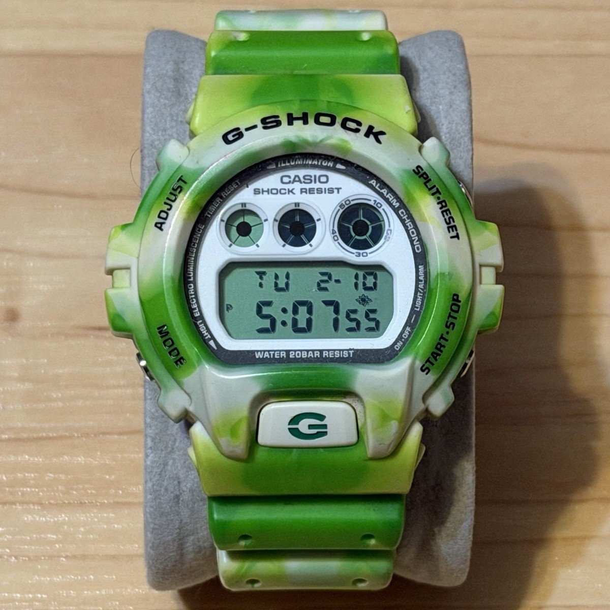 Casio G-Shock DW-6900JC-3 Jammin Colors Series Green LCD Mens