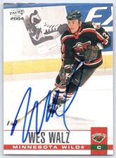 2003-04 Pacific #171 Wes Walz Minnesota Wild SIGNED Auto
