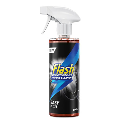 FLASH Allzweck Auto Innenraum Reiniger Spray Sicher für alle Oberflächen 500ml