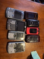 Vintage Cell Phone Lot Motorola RAZR Samsung Nokia BlackBerry Untested Parts