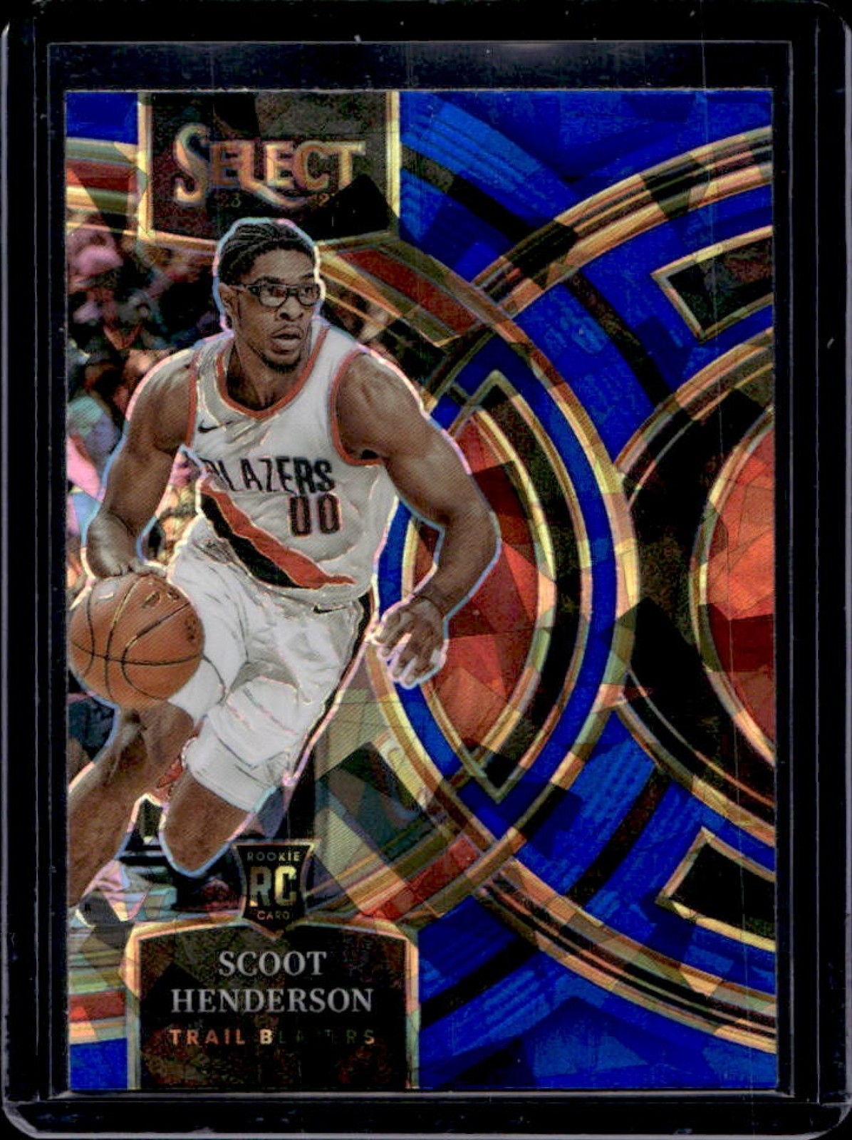 2023-24 Select Scoot Henderson RC Blue Cracked Ice Prizm Premier Level #129