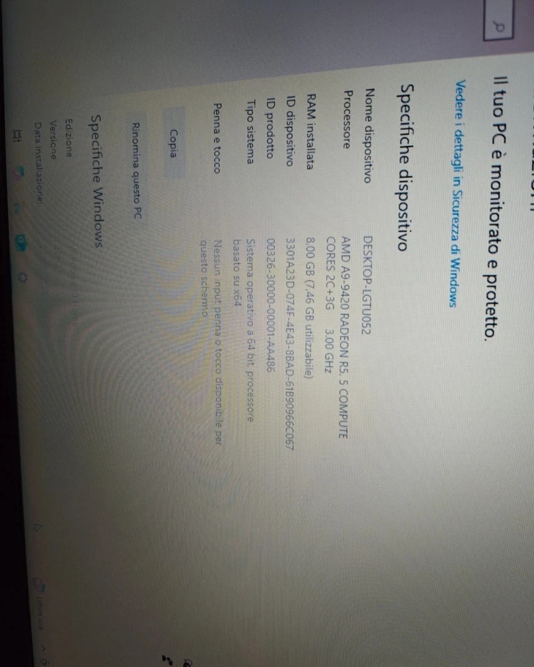 Acer Aspire 3 8GB RAM usato pochissimo - Immagine 3 di 4