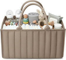 Baby Diaper Caddy Organizer-Large Nursery Storage Basket for Changing Table and