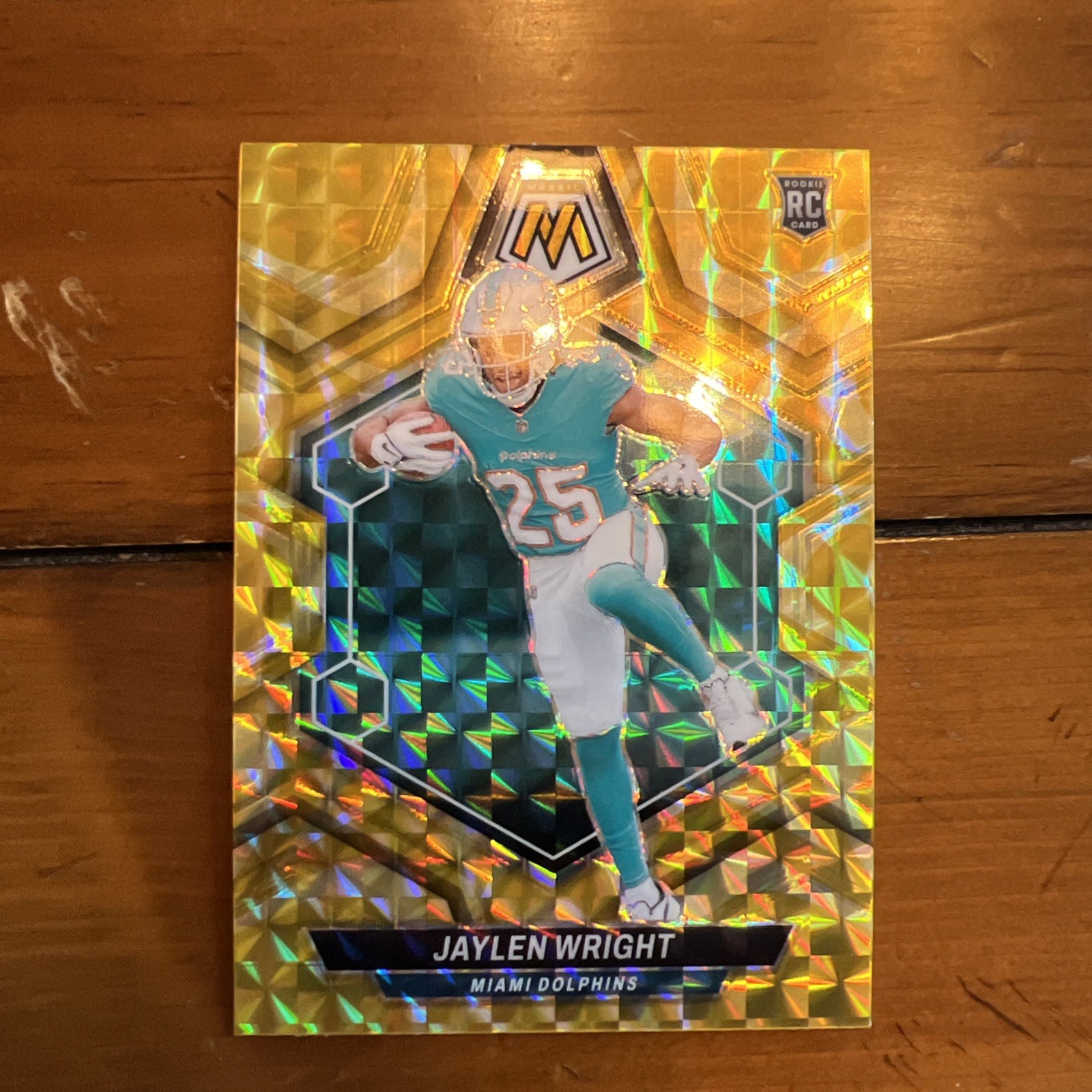 2024 Panini Mosaic #383 Jaylen Wright Mosaic Reactive Yellow RC