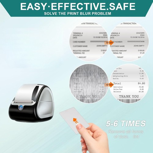 1X(Label Printer Cleaning Card for Label Writer Label Printers 10-Pack6279 - Afbeelding 2 van 8