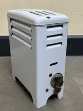 Vintage Gas Space Heater   White Enamel For D...
