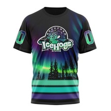 Personalized Rockford IceHogs Special Design With Northern Lights Hockey Fans