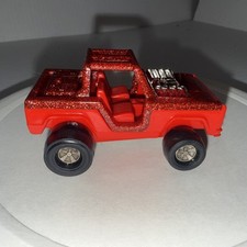 Vintage Tonka Totes Red Metal Flake FORD BRON...
