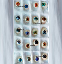 Vintage Human Prosthetic Eyes Antique Glass Artificial Mix Color Eyes 20PCS