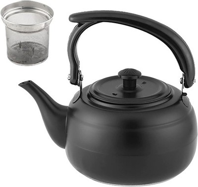 1.1 Quart (1 L) Tea Kettle with Tea Leakage, Thick Food Grade Black Stainless St