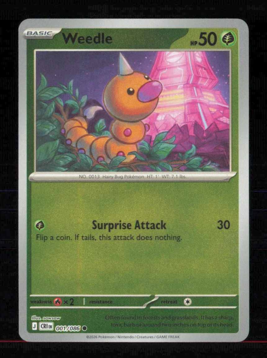 Preços baixos em Cartões TCG Weedle Pokémon | eBay