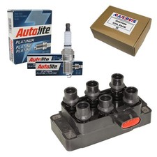 1 Ignition Coil 6 Autolite Ap104 Platinum Spark Plugs For Ford Mazda