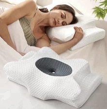 EMIRCEY DREAM WITHOUT PAIN CERVICAL NECK PILLOW FOR SLEEPING STANDARD GREY