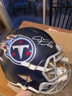 RYAN TANNEHILL Signed Tennessee Titans Full Size Speed Replica Helmet Beckett QR