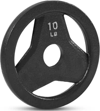 Olympic 2" Cast Iron Grip Plate or 2" Rubber Bumper Plates for Barbell - S