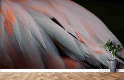 3D Feather Texture Self-adhesive Removable Wallpaper Murals Wall 41