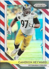2018 Panini Prizm Cameron Heyward Red White Blue Prizm SP #35 