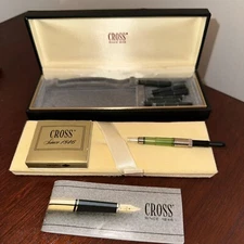 Vintage Cross Ink Pen Empty Box  with Refill & Accessories