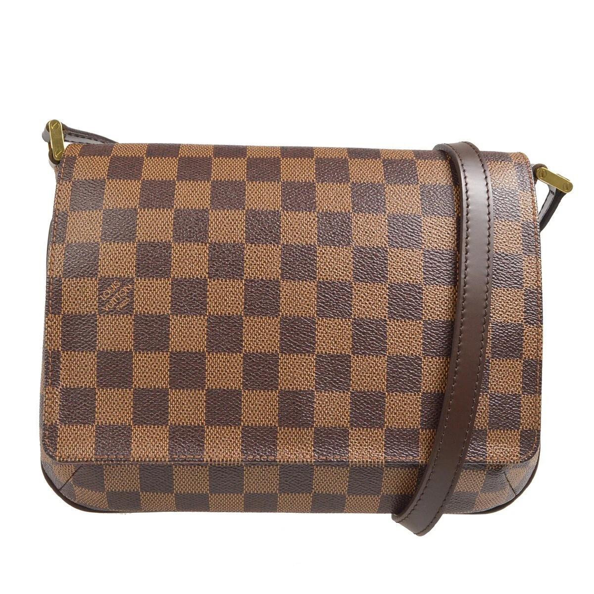 Louis Vuitton Musette Tango Brown Canvas Shoulder Bag (Pre-Owned)