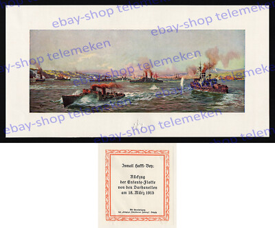 Ismail Hakki Bey Schlacht Gallipoli Dardanellen Marine Türkei engl. Flotte 1915