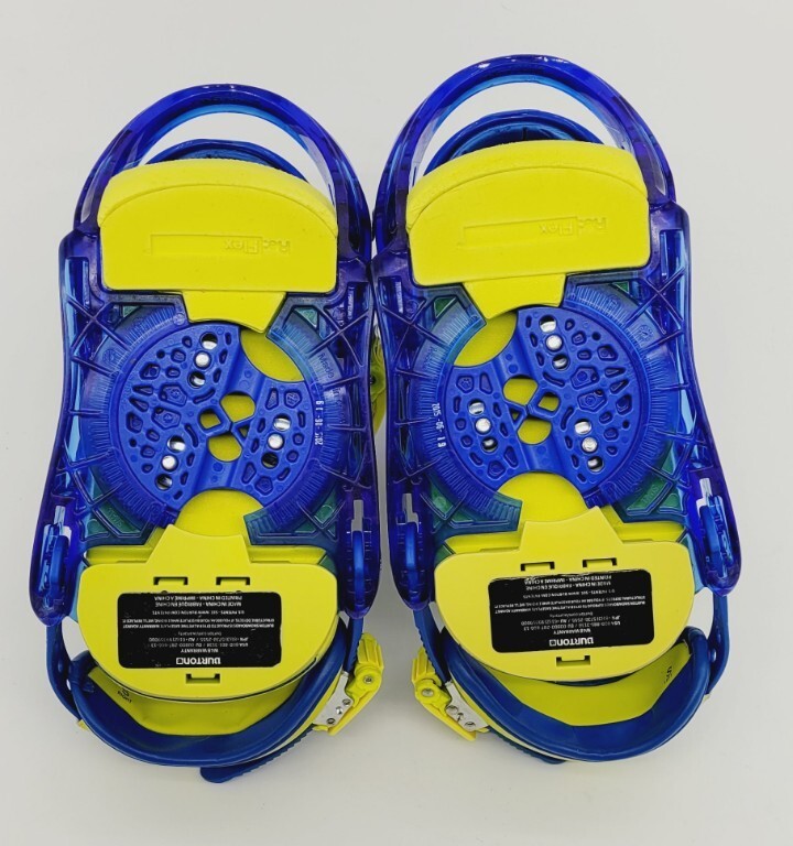 Burton Mission Smalls Re-Flex Youth Blue Snowboard Bindings Size