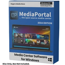 MediaPortal 2024 - Media Center Software - Video Music & Streaming on CD-ROM