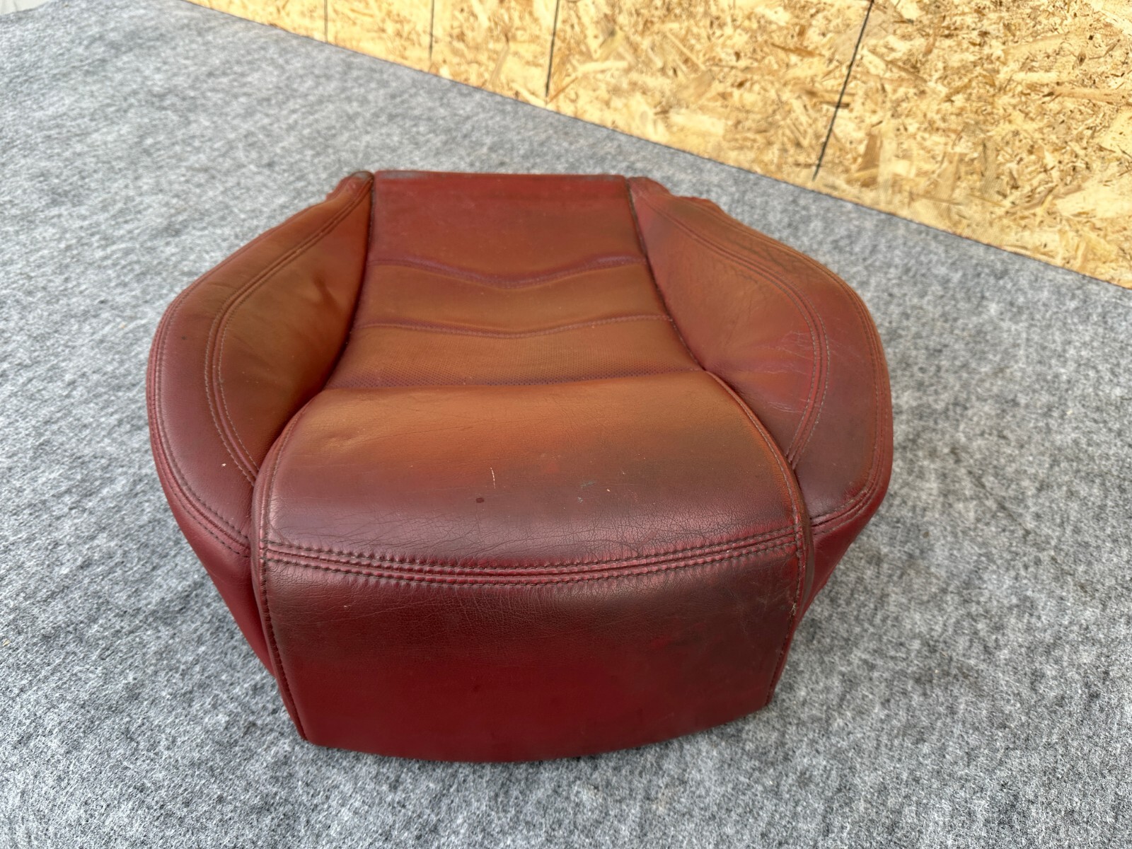 LEFT FRONT SEAT BOTTOM LEATHER CUSHION OEM 08-19 MASERATI GRANTURISMO M145
