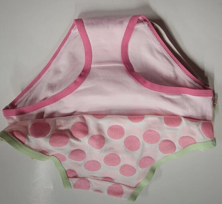 Lote de 2 bikinis sin etiquetas rosa verde blanco marca Xhilaration para niñas talla 6 Foto 3 de 4