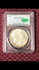1897-P Morgan Silver Dollar - PCGS - CAC - Clean Face