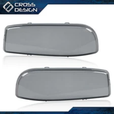 SMOKE LENS HEADLIGHT BUMPER LAMPS LENS COVER FIT FOR 1999-2007 GMC SIERRA YUKON
