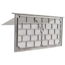 Foundation Vent 16x8 Aluminum Wall Mount Grill Screen Damper Crawl Space