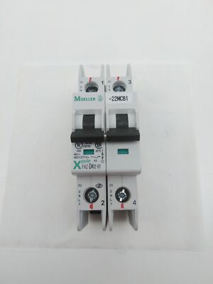 Moeller FAZ-D4/2-RT X Pole Circuit Breaker, 2P, 4A