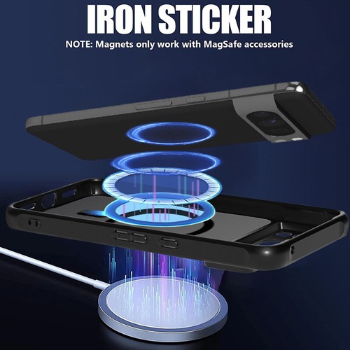 Funda híbrida MagSafe para teléfono para Google Pixel 9 Pro XL 9A 8 Pro 8A 7A cubierta floral - Imagen 6 de 16