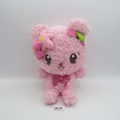 JK19 JUNK Jewelpet Sakuran Pink Bear Sanrio SEGA 2012 Plush 7