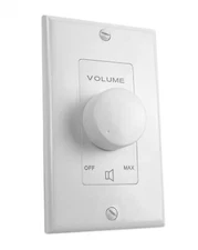 Rockville VOL70100 White 100 Watt 70v Wall Volume Control Zone Controller Box