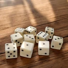 Handmade Set of 10 Rare Unique Natural Camel Bone 16 mm D6 Dices Board Game